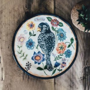 Vintage Wood Dinner Plate